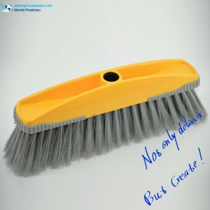 Akbrand Big Plastic Broom Head med H-formbørsteplade Bordure