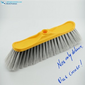 Akbrand Plastic Broom Head med W-formet lang børsteplade