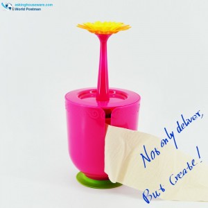 Flowerpot Shape Plastic Roll Holder